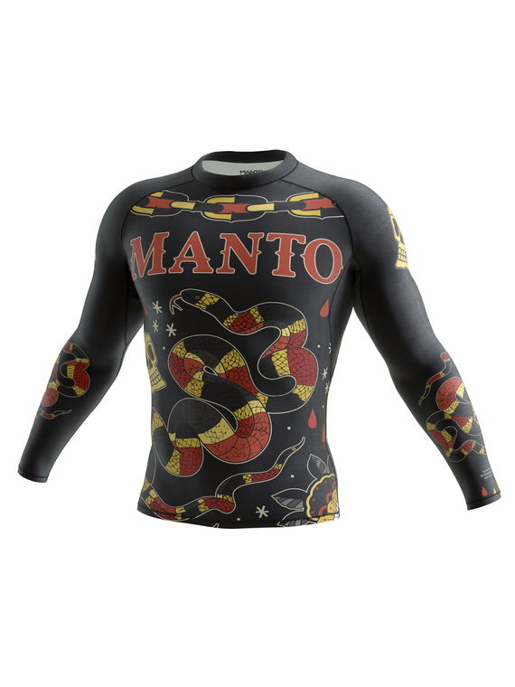 MANTO longarm rashguard CORAL schwarz