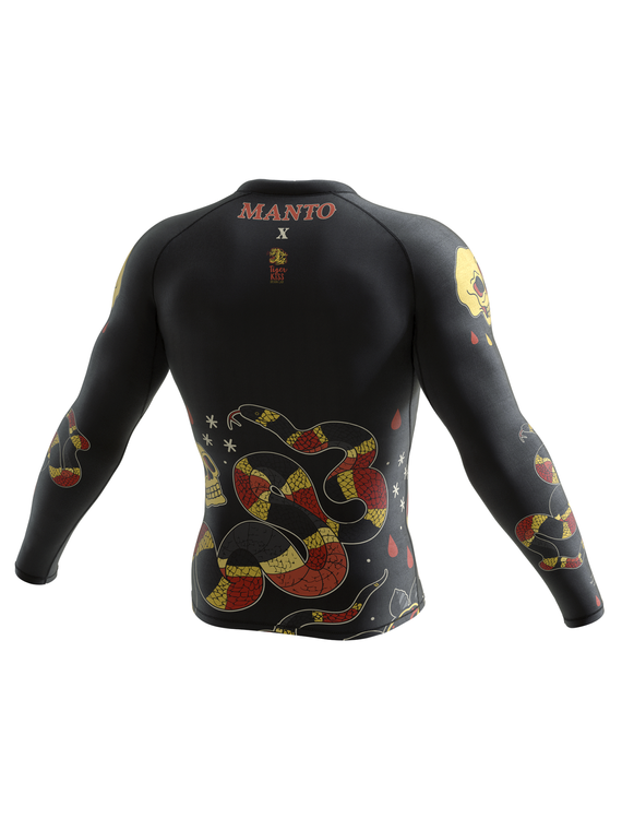 MANTO longarm rashguard CORAL schwarz