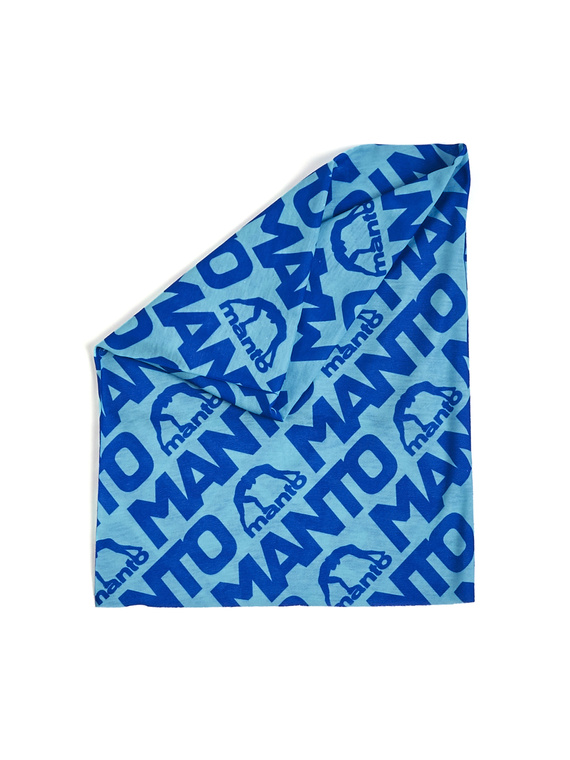MANTO multiscarf PATTERN hellblau