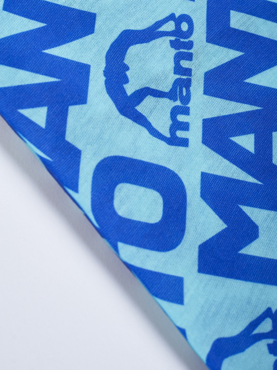 MANTO multiscarf PATTERN hellblau