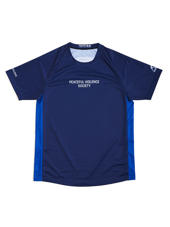 MANTO performance t-shirt SOCIETY marineblau