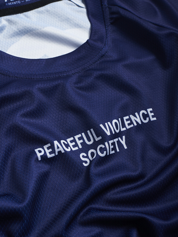 MANTO performance t-shirt SOCIETY marineblau