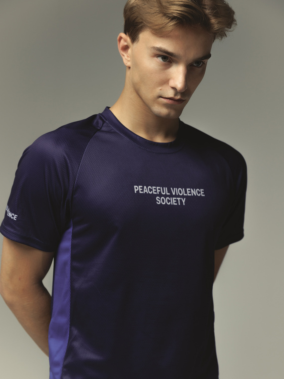MANTO performance t-shirt SOCIETY marineblau