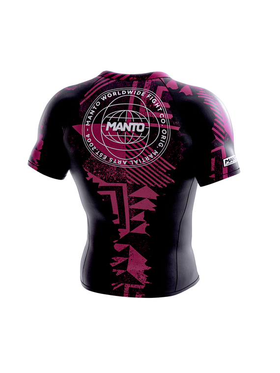 MANTO rashguard FRAGMENTS schwarz/rot