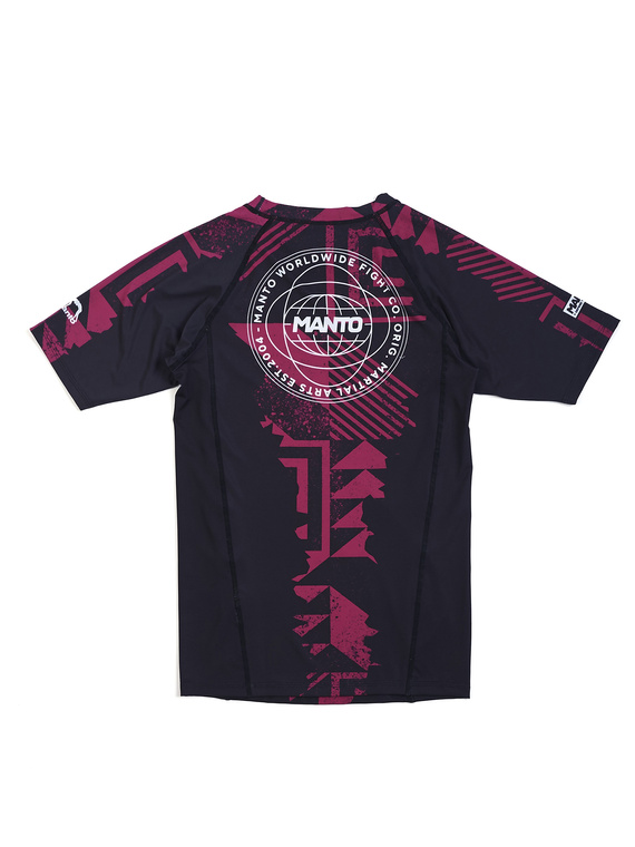MANTO rashguard FRAGMENTS schwarz/rot