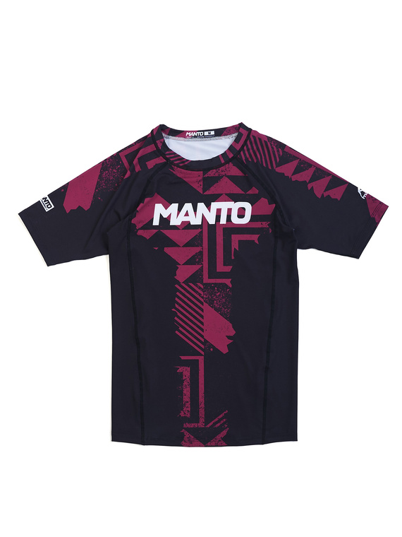 MANTO rashguard FRAGMENTS schwarz/rot