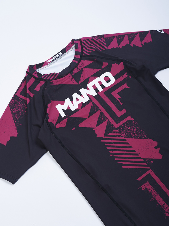 MANTO rashguard FRAGMENTS schwarz/rot