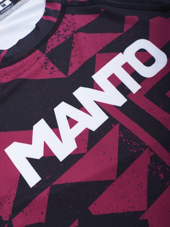 MANTO rashguard FRAGMENTS schwarz/rot