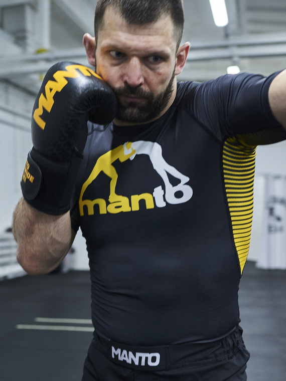 MANTO rashguard LOGO schwarz