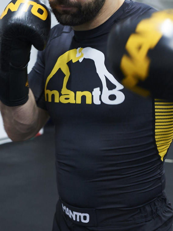 MANTO rashguard LOGO schwarz