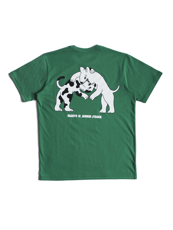 MANTO t-shirt DOGS grun