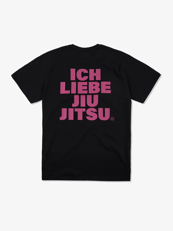 MANTO t-shirt LIEBE schwarz