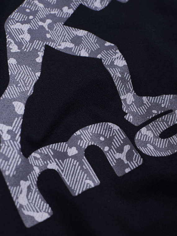 MANTO t-shirt LOGO CAMO schwarz