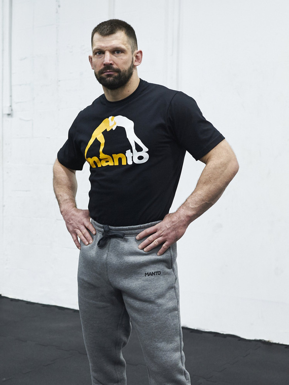 MANTO t-shirt LOGO schwarz