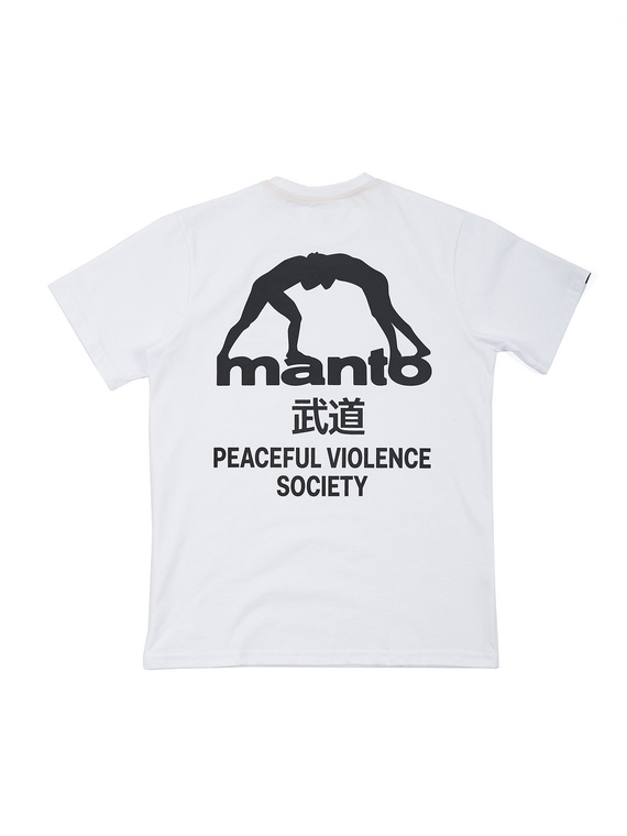 MANTO t-shirt SOCIETY weiss