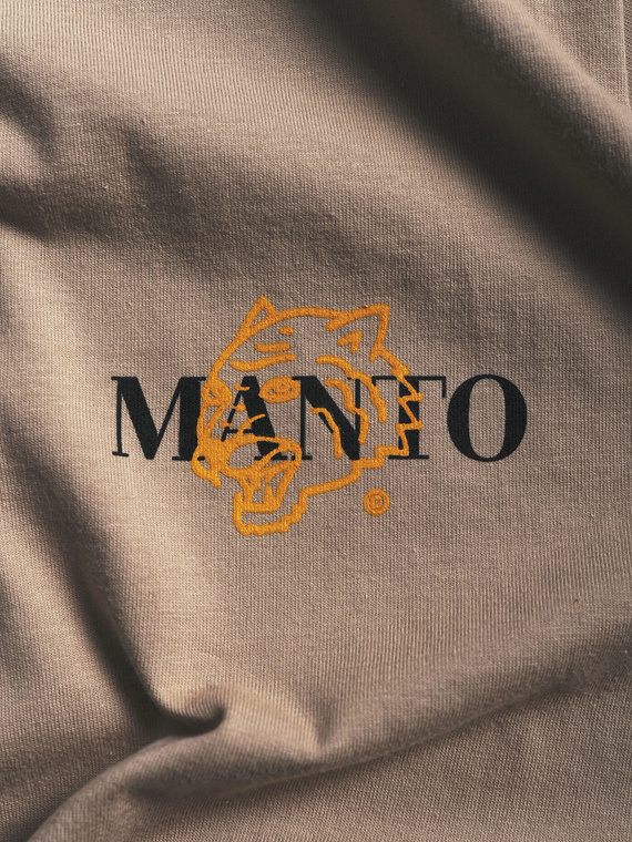 MANTO t-shirt WILDCAT beige