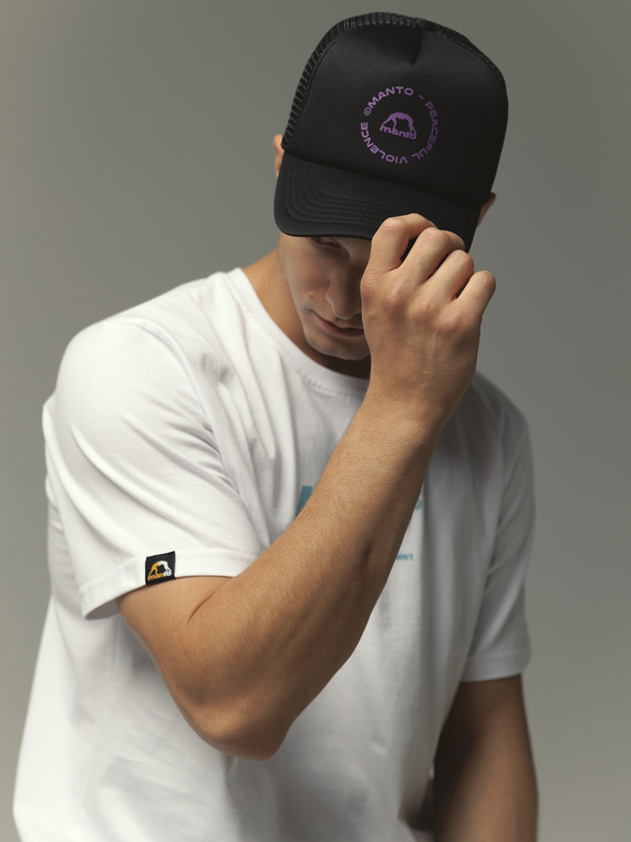 MANTO trucker hut MISSION schwarz