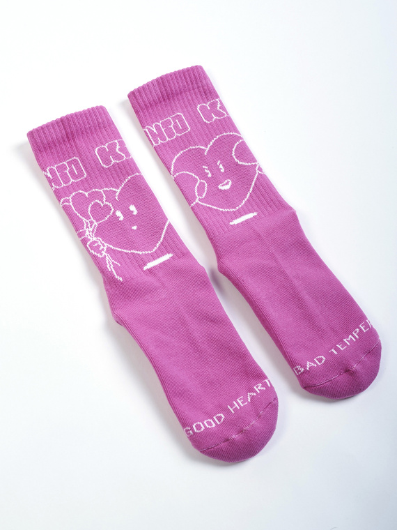 MANTO x KTOF Socken HEART rosa