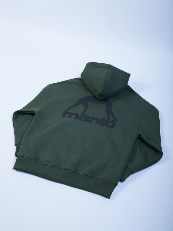 MANTO hoodie LABEL OVERSIZE khaki