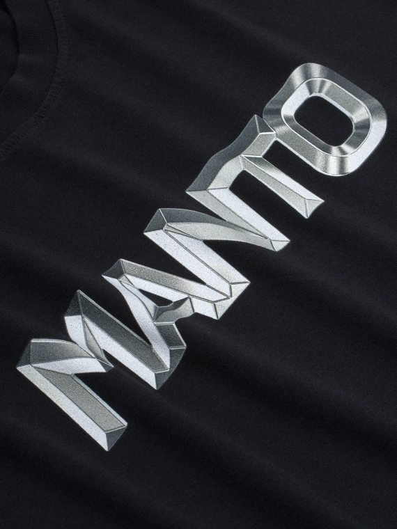 MANTO t-shirt METAL LOGOTYPE schwarz