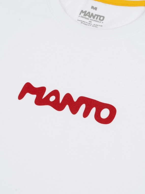 MANTO t-shirt TRACE white