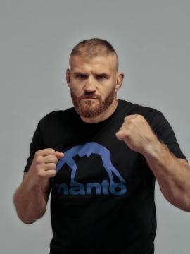 MANTO t-shirt VIBE 25 black onyx-navy blue