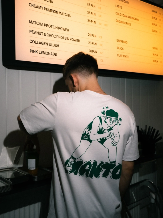 MANTO t-shirt LUTEK WRESTLER weiss