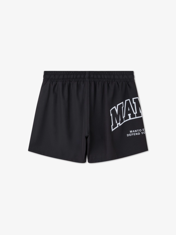 MANTO fight shorts VARSITY black