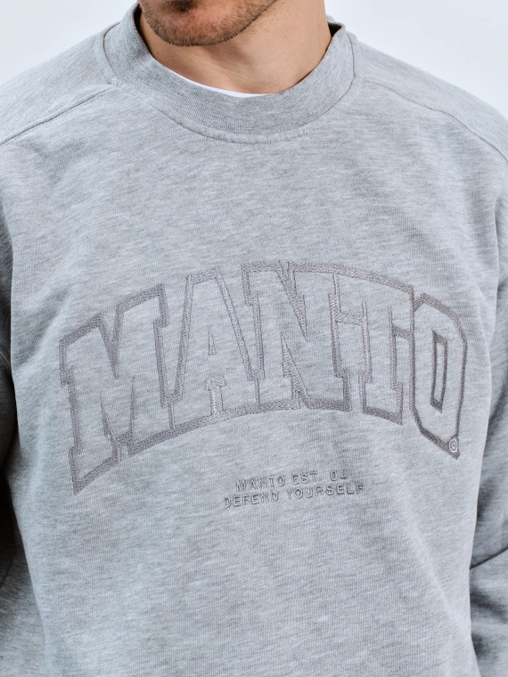 MANTO crewneck VARSITY  grau
