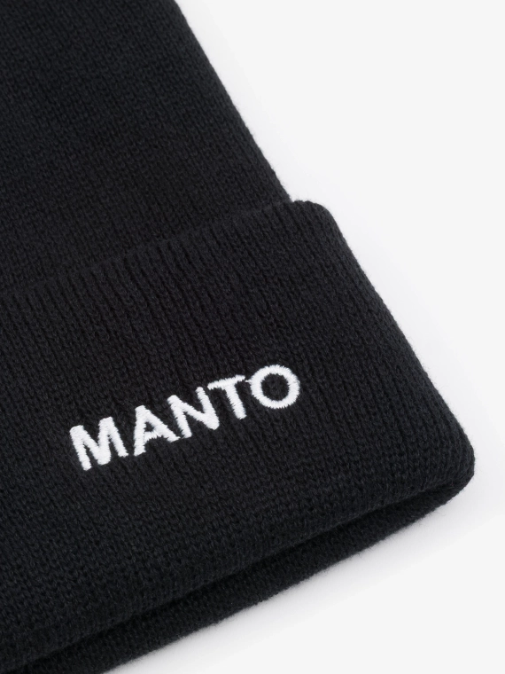 MANTO cuff beanie BASE black