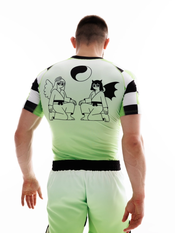 MANTO fight shorts TWO SIDES green
