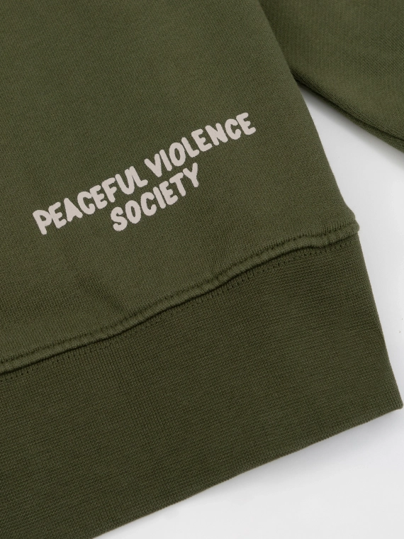 MANTO crewneck SOCIETY khaki