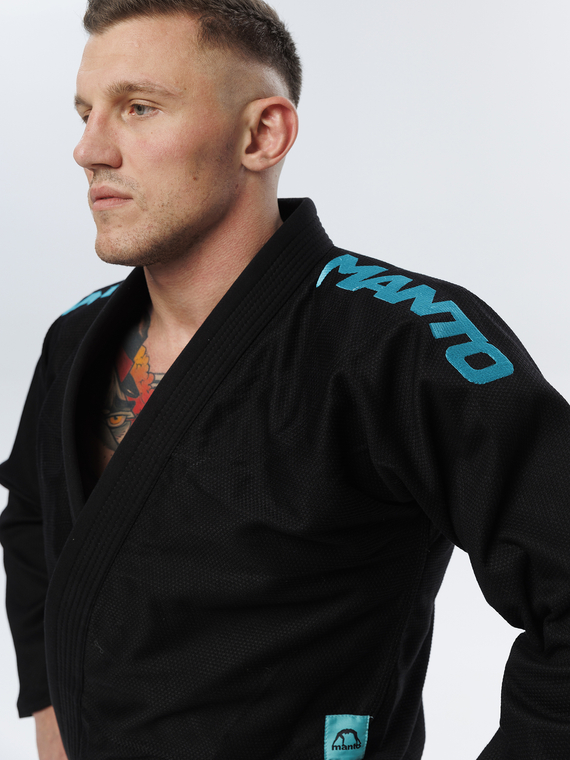 MANTO "X5" BJJ GI schwarz - türkis