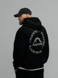 MANTO hoodie LABEL 25 OVERSIZE black