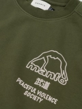 MANTO crewneck SOCIETY  khaki