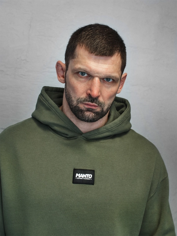 MANTO hoodie LABEL 25 OVERSIZE khaki