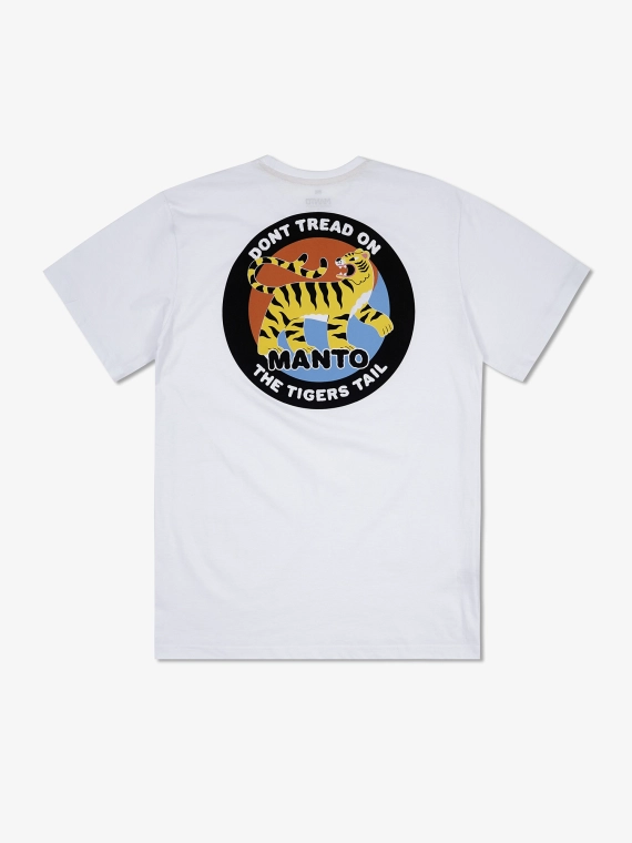 MANTO t-shirt TIGER`S TAIL weiss