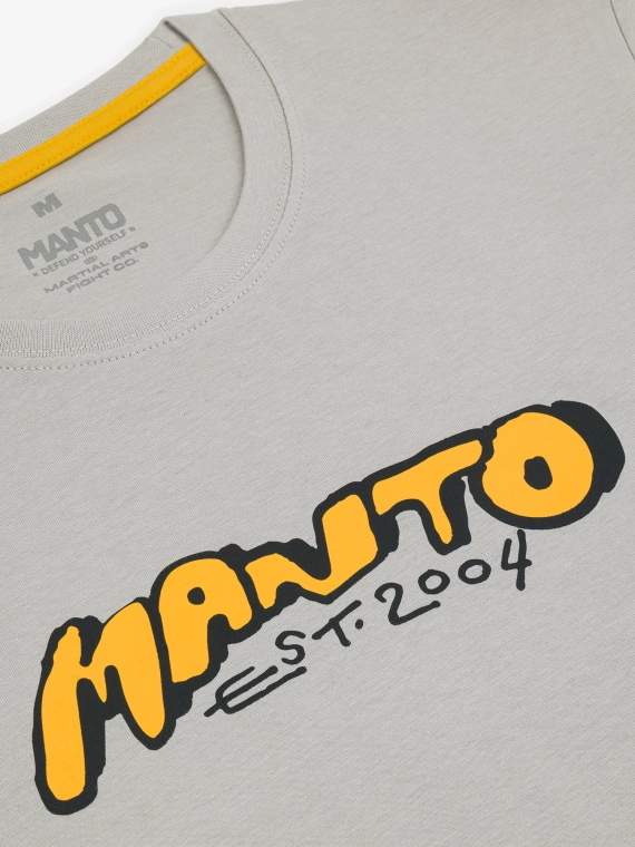 MANTO t-shirt MARKER hellgrau