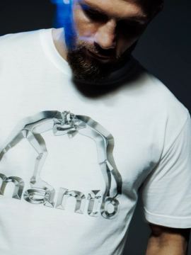 MANTO t-shirt METAL weiss