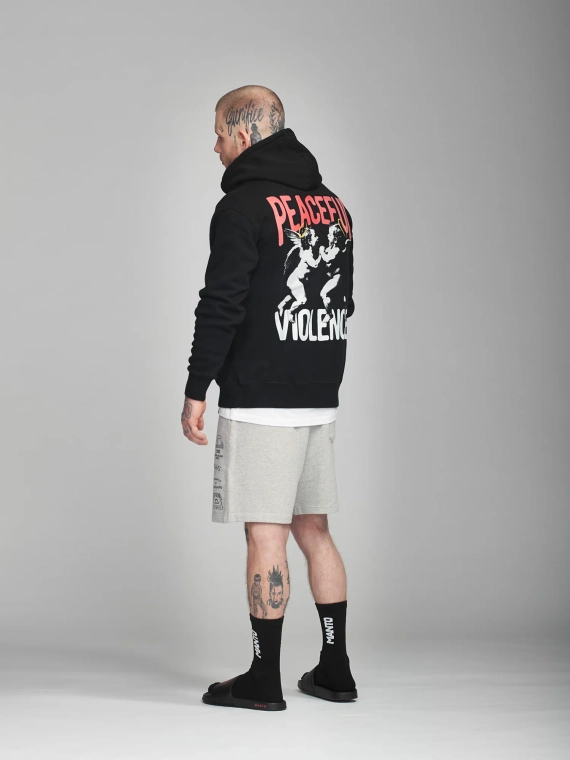 MANTO hoodie ANGELS black