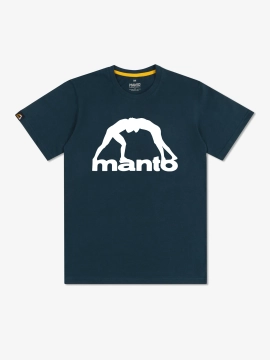 MANTO t-shirt VIBE 25 navy blue-white