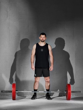 MANTO tank top PULSE black