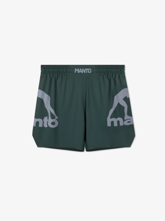 MANTO fight shorts LOGO DUAL green
