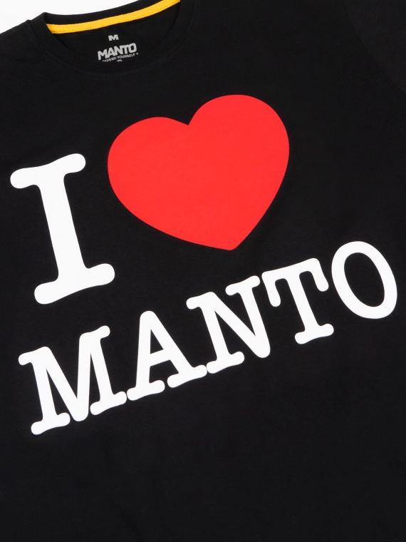 MANTO t-shirt I LOVE MANTO  schwarz