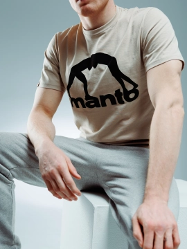 MANTO t-shirt VIBE 25 beige-black