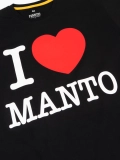MANTO t-shirt I LOVE MANTO  schwarz