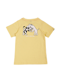 MANTO kinder t-shirt DOGS gelb