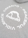 MANTO hoodie LABEL 25 OVERSIZE heather gray