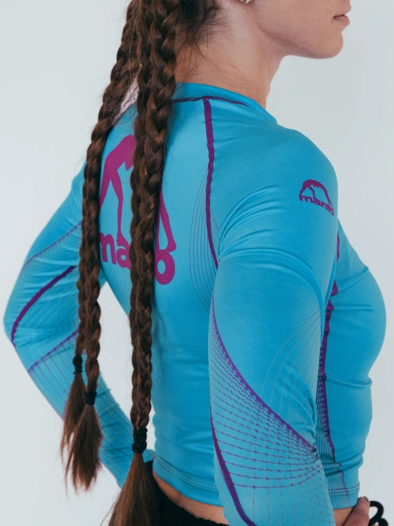 MANTO rashguard PEACEFUL VIOLENCE blue
