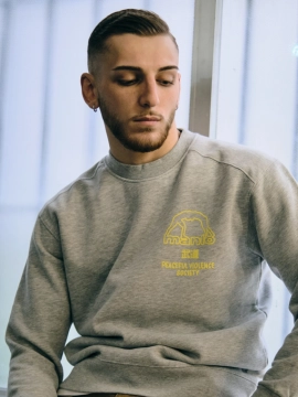 MANTO crewneck SOCIETY  heather gray